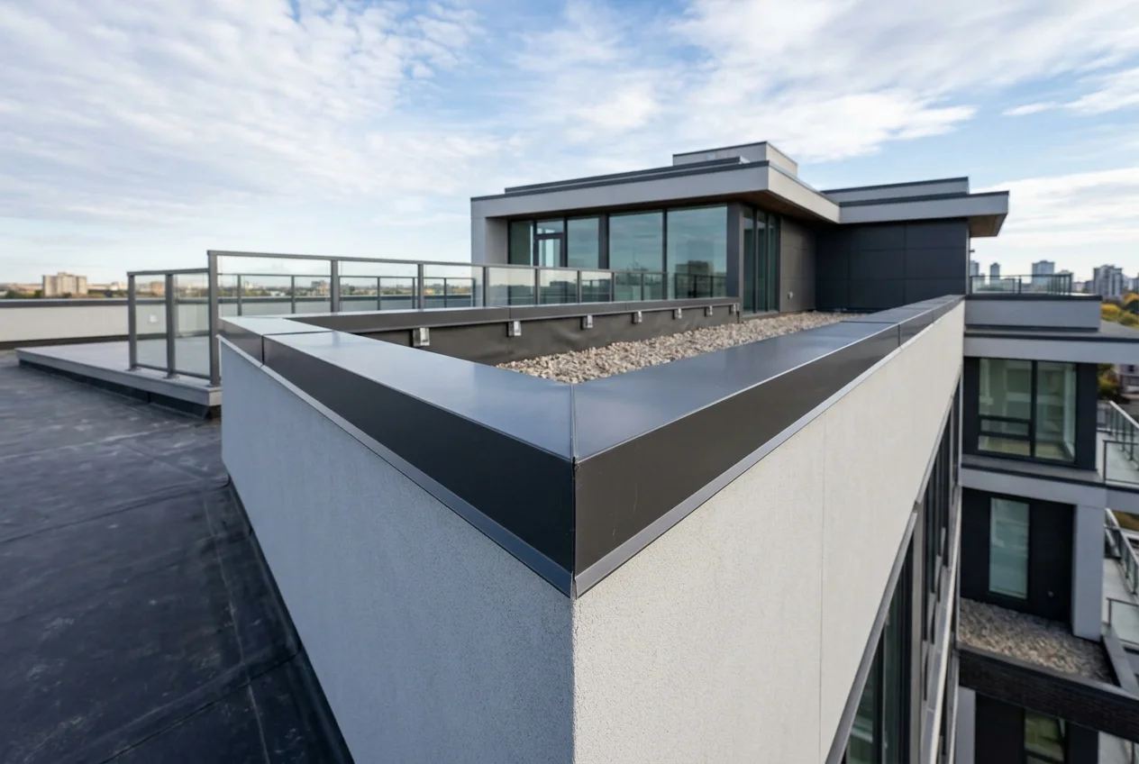 Commercial Parapet & Wall Capping Project - DHILLON13 Construction